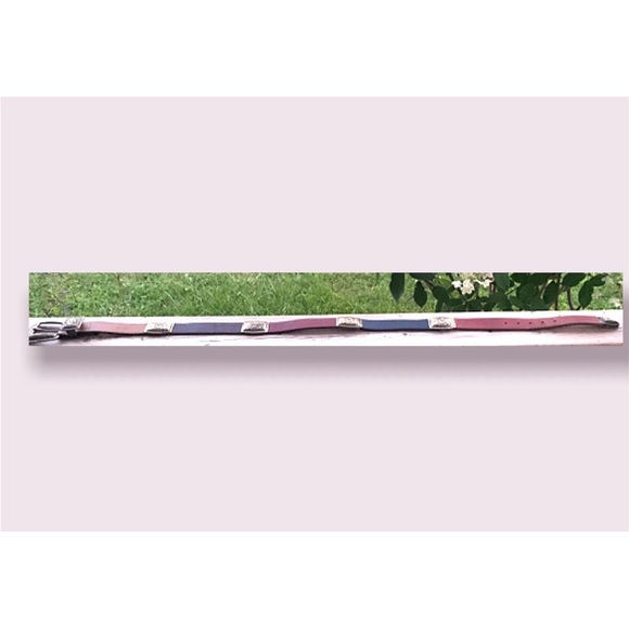 Boho Leather Belt Women’s Retro Designer Panel Link Floral Multicolour Brighton - Picture 7 of 12